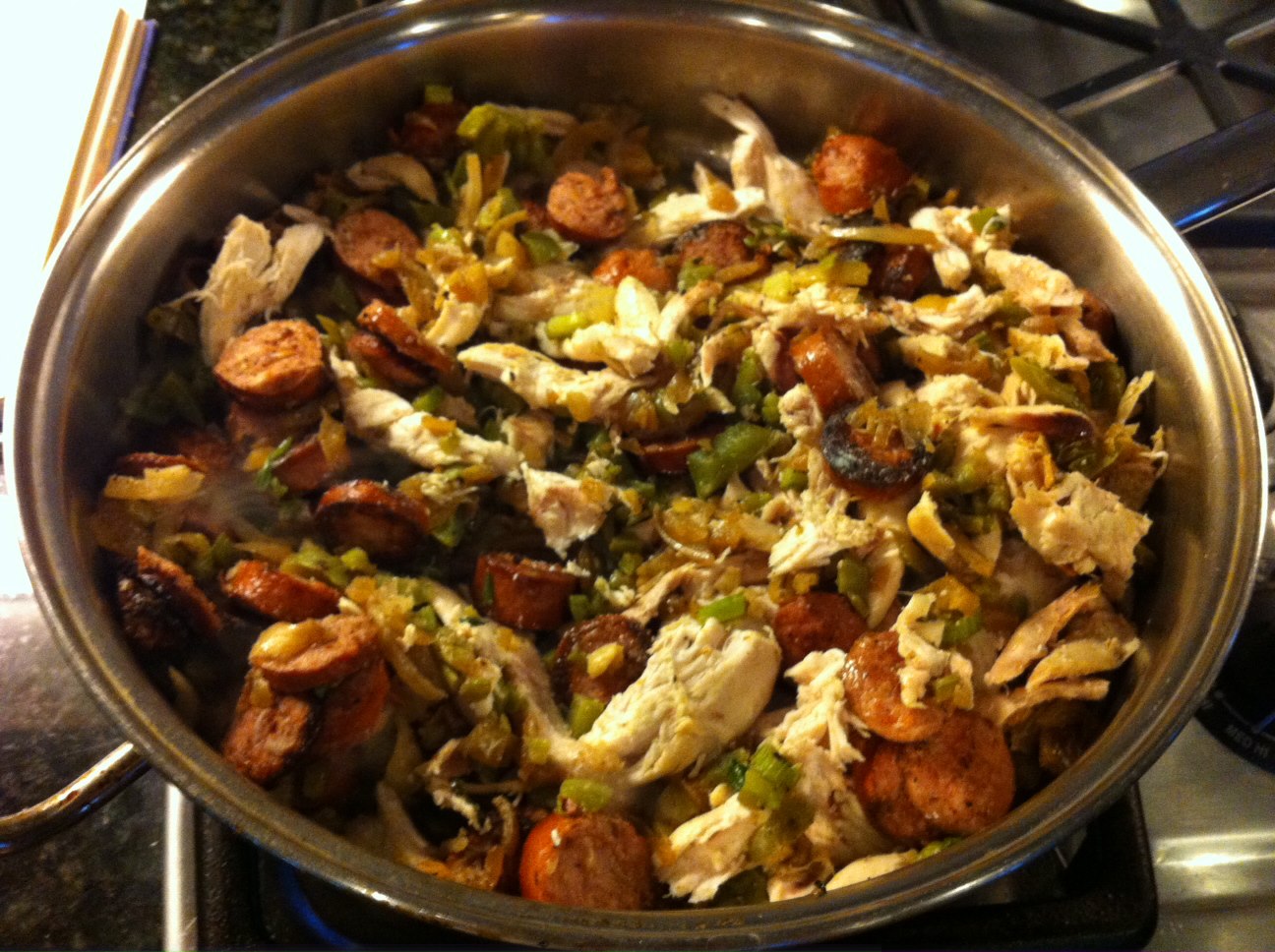 Chicken and Sausage Jambalaya Sunshine Dawn